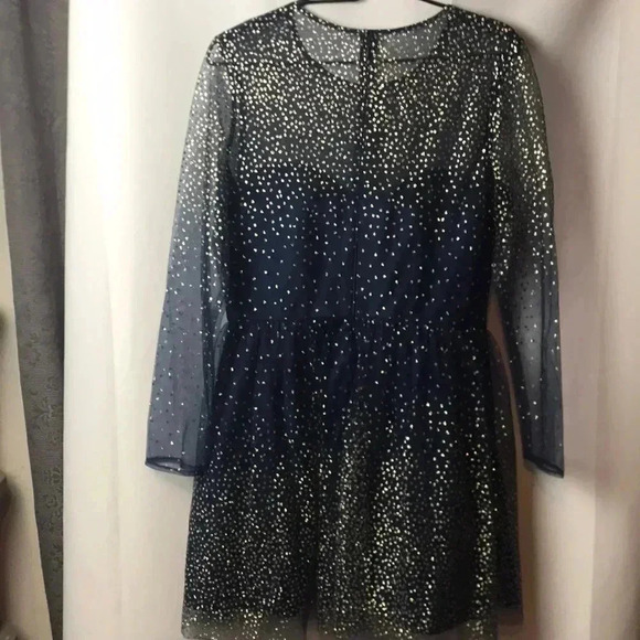 GIANNI BINI JR SZ 13 and SZ 11 NAVY/GOLD DRESS - Picture 6 of 12